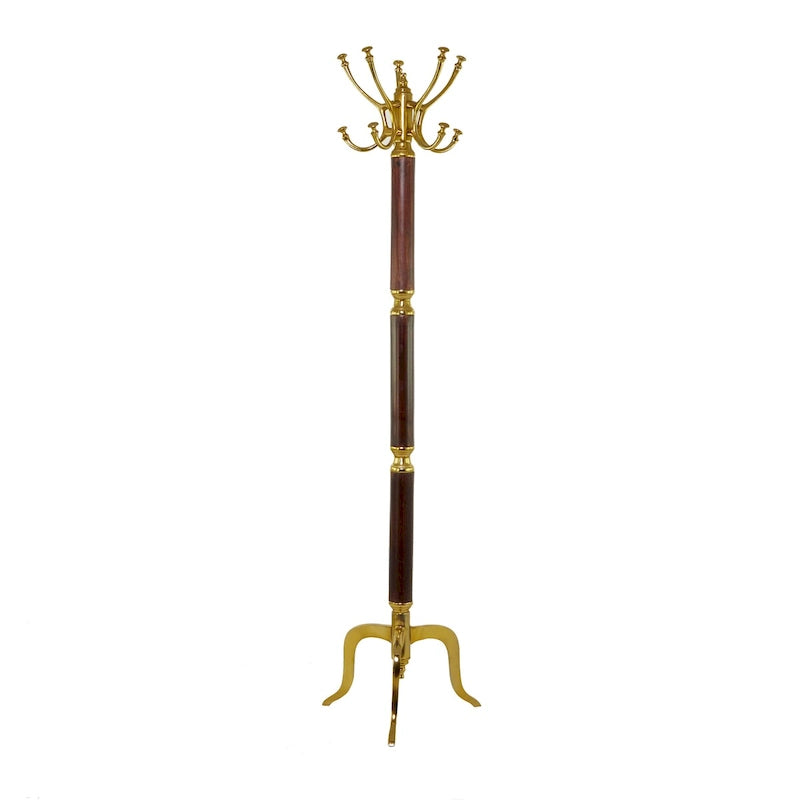 Aluminum Metal Coat Rack in Silver or Gold