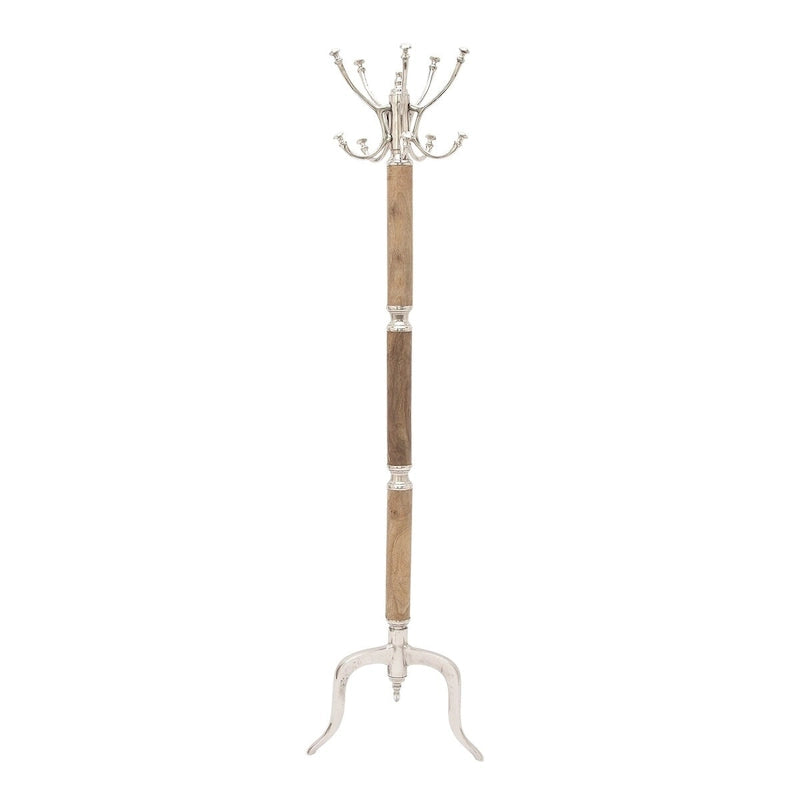 Aluminum Metal Coat Rack in Silver or Gold