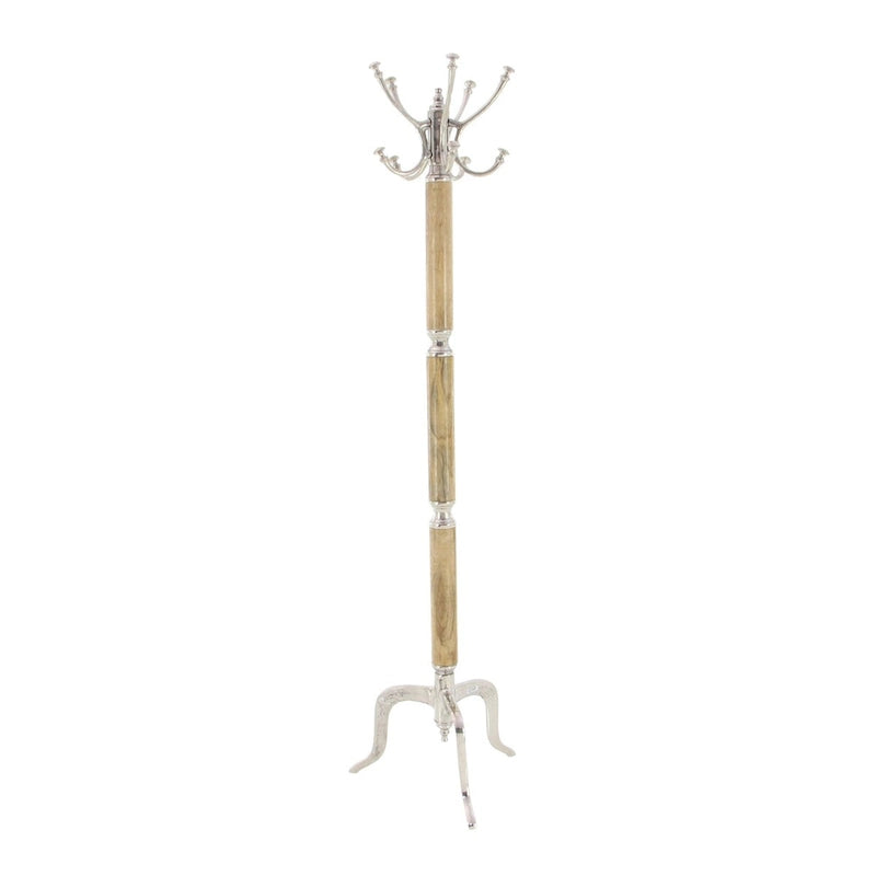 Aluminum Metal Coat Rack in Silver or Gold