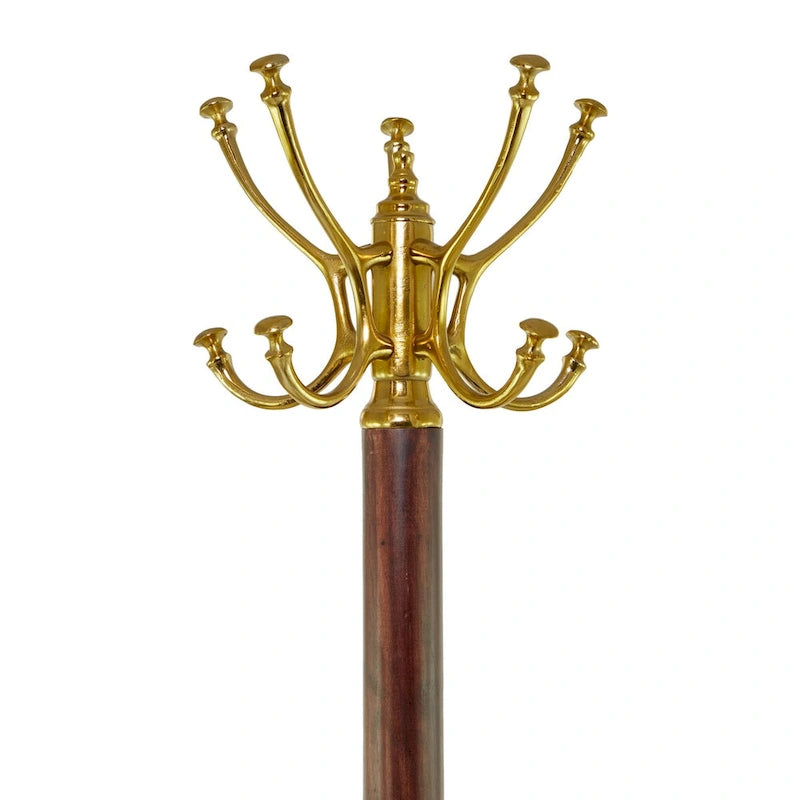 Aluminum Metal Coat Rack in Silver or Gold