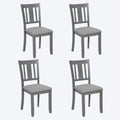 Set of 4 Counter Height Dining Chairs with Padded Seats