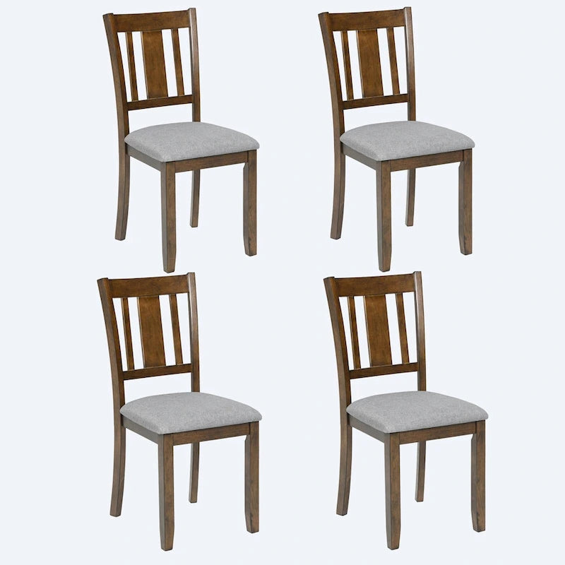 Set of 4 Counter Height Dining Chairs with Padded Seats