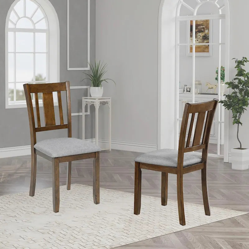 Set of 4 Counter Height Dining Chairs with Padded Seats