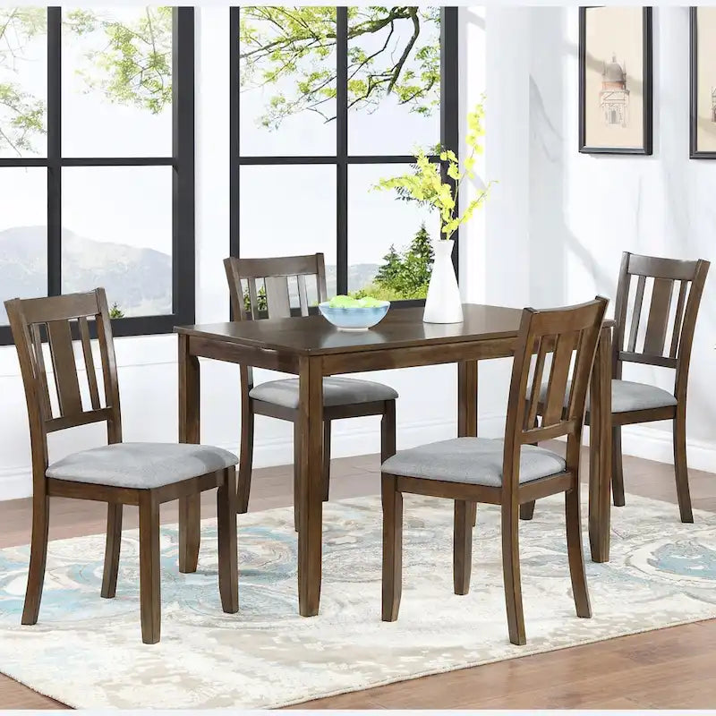 Set of 4 Counter Height Dining Chairs with Padded Seats
