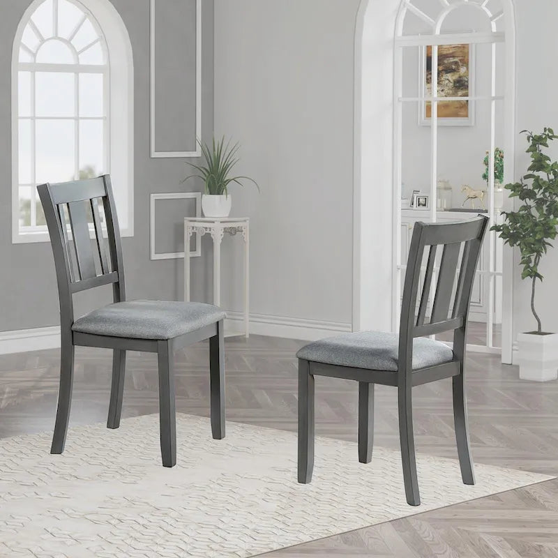 Set of 4 Counter Height Dining Chairs with Padded Seats