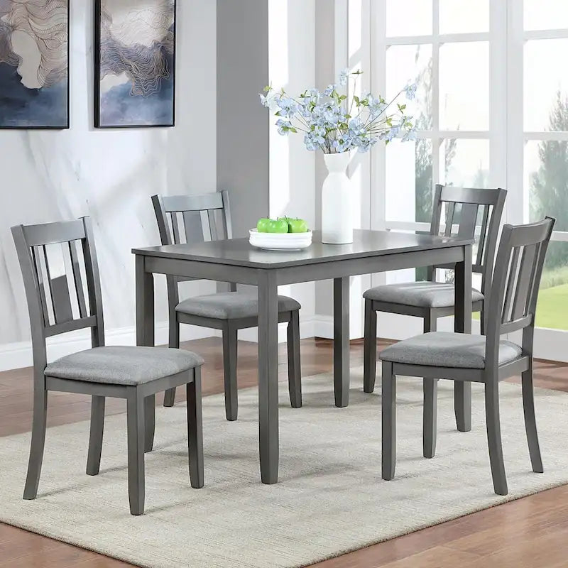 Set of 4 Counter Height Dining Chairs with Padded Seats